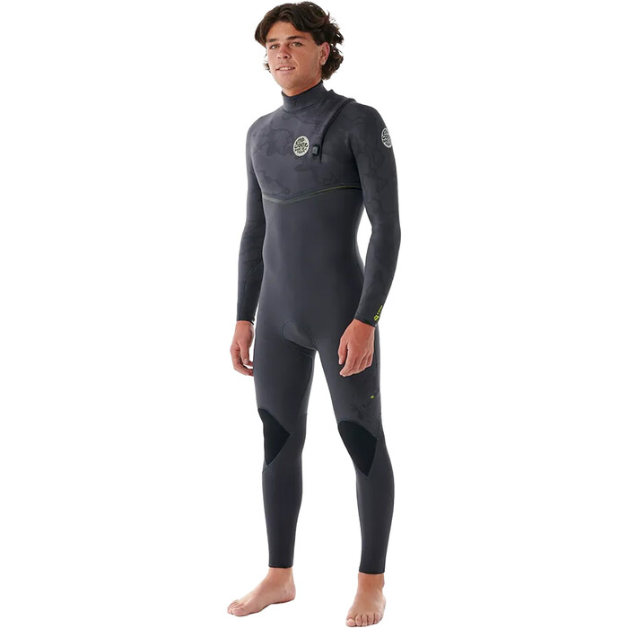 2024 Rip Curl Mens E-Bomb 3/2mm Zip Free Wetsuit 160MFS - Charcoal